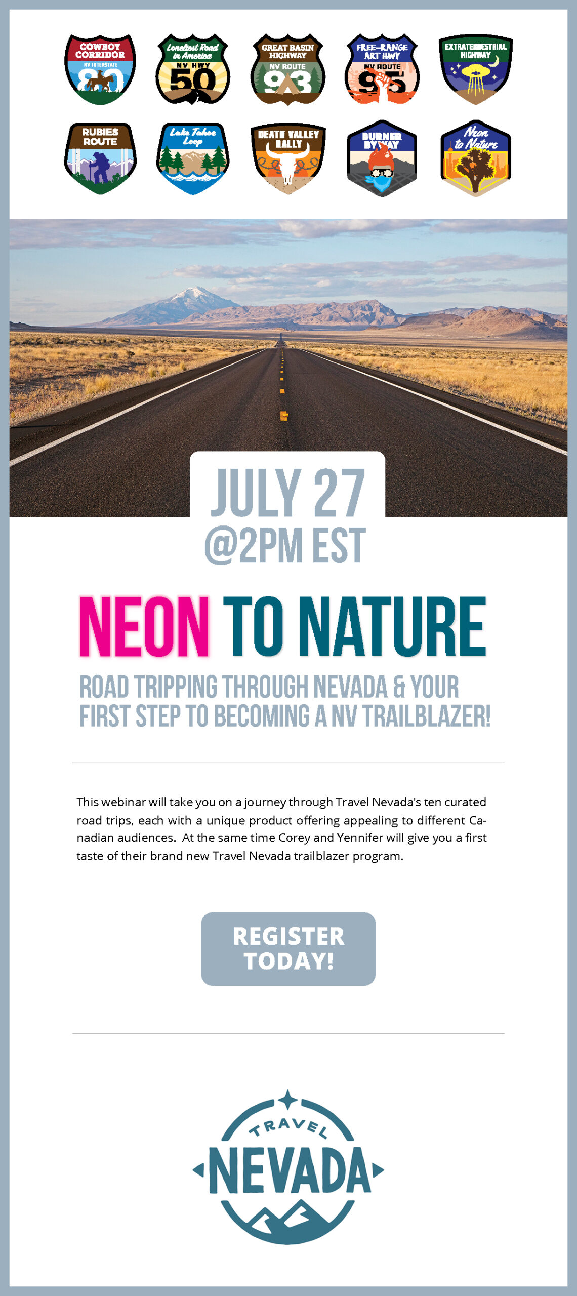 Road tripping through Nevada & your first step to becoming a NV Trailblazer!